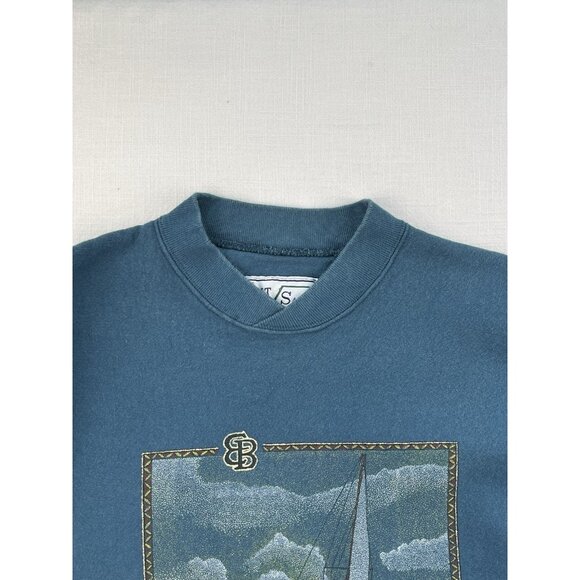 EDDIE BAUER GALT SAND Sweatshirt Mens Sz M Vintage Pullover Seattle Washington - Picture 5 of 10